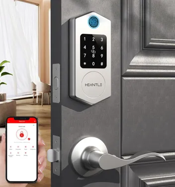 Heantle 8-in-1 Smart Fingerprint Keyless Front Door Lock Set