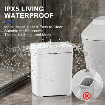 2.7-Gal Automatich Touchless Bathroom Trash Can
