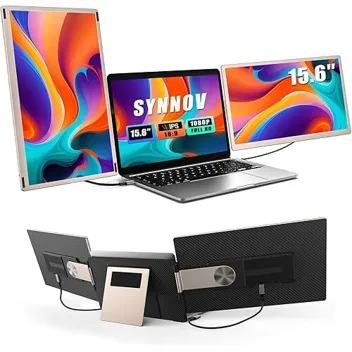 Synnov Dual 1080p IPS Monitor Laptop Screen Extender