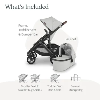 UPPAbaby Vista V2 Stroller & Mesa Max Car Seat Bundle (Greyson Color)