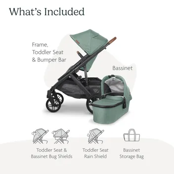 UPPAbaby Vista V2 Stroller & Mesa Max Car Seat Bundle (Greyson Color)