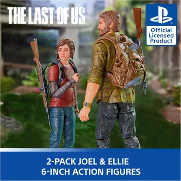 The Last of US 6” Joel & Ellie Action Figure Set with 19 Accessories