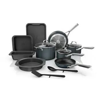NeverStick Essential 14-Piece Cookware & Bakeware Set with 10-Year Guarantee
