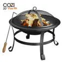 Cozi 20" Wood Burning Fire Pit with Iron Net and Cover