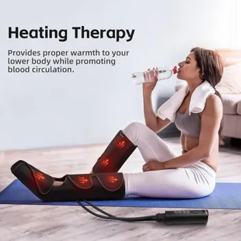 Shine Well Heated Compression Leg Massager (Calf & Foot)