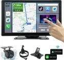 Crropda 9in CarPlay & Android Auto Wireless Car Stereo with 1080p Backup Cam