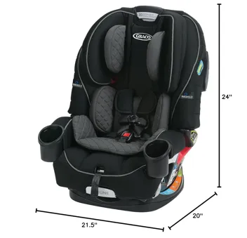 4Ever DLX 4-in-1 Convertible Car Seat (2 Colors)