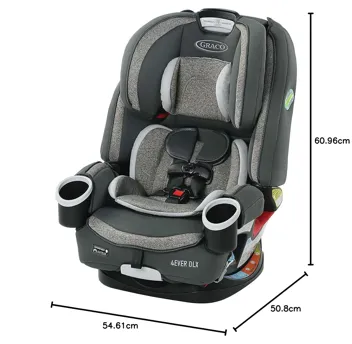 4Ever DLX 4-in-1 Convertible Car Seat (2 Colors)