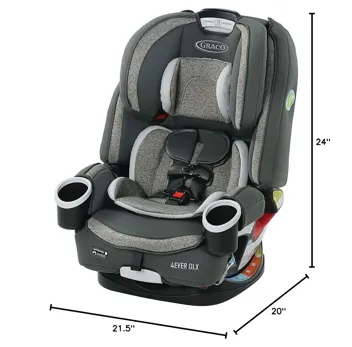 4Ever DLX 4-in-1 Convertible Car Seat (2 Colors)