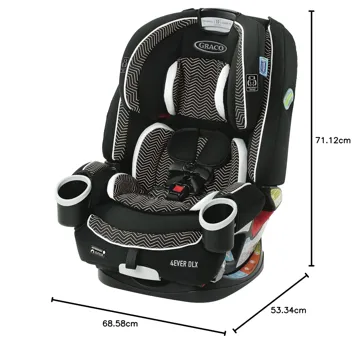 4Ever DLX 4-in-1 Convertible Car Seat (2 Colors)