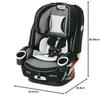 4Ever DLX 4-in-1 Convertible Car Seat (2 Colors)