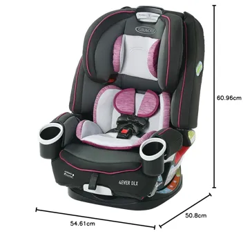 4Ever DLX 4-in-1 Convertible Car Seat (2 Colors)