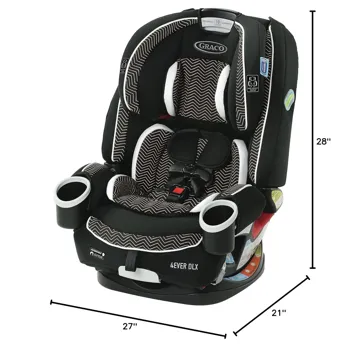 4Ever DLX 4-in-1 Convertible Car Seat (2 Colors)