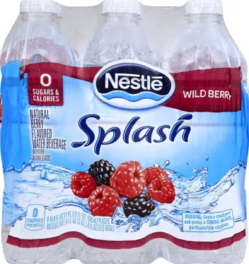 Splash Refresher Acai Grape Flavored Water, 16.9 Fl Oz