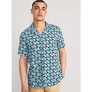 Short-Sleeve Printed Shirt | Old Navy