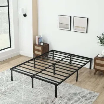 Mainstays 14" Heavy Duty Steel Slat Platform Bed Frame (Queen)