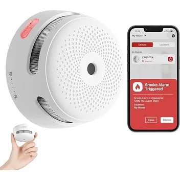 Smart Smoke Detector with Replaceable Battery