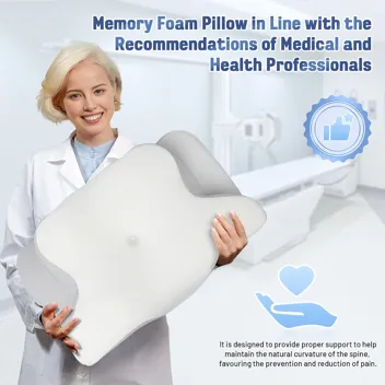 Ergonomic Cooling Memory Foam Cervical Pillow