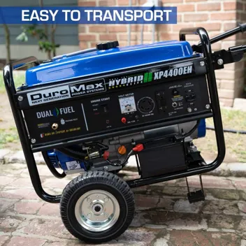 DuroMax XP4400EH Dual Fuel 4400 Watt Gas or Propane Powered Portable Generator