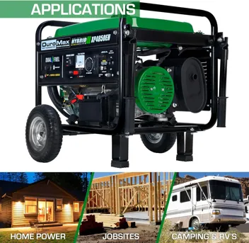 DuroMax XP4400EH Dual Fuel 4400 Watt Gas or Propane Powered Portable Generator