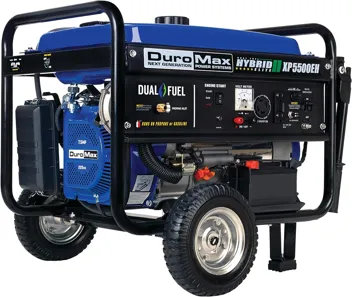 DuroMax XP4400EH Dual Fuel 4400 Watt Gas or Propane Powered Portable Generator