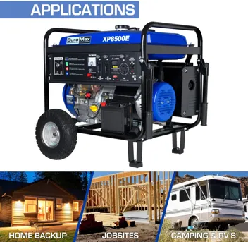 DuroMax XP4400EH Dual Fuel 4400 Watt Gas or Propane Powered Portable Generator