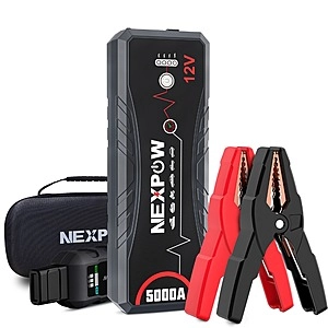 NEXPOW 24000mAh / 5000A Peak Portable Car Battery Jump Starter for Gas & up to 10.0L Diesel Engines