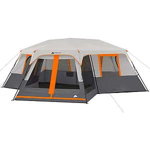 12-Person 3-Room Trail Instant Cabin Tent W/ Screen Room