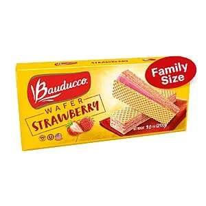 Wafers - Crispy and Delicate Wafer Cookies Filled With Triple Layer Cream 9oz (Strawberry)