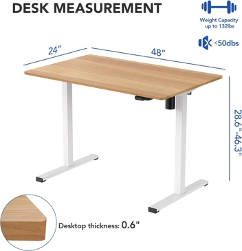 Flexispot 48 x 30" Height Adjustable Standing Desk