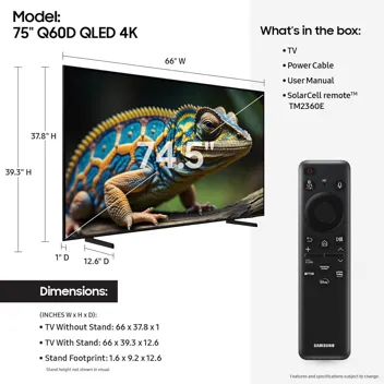 65 Inch QLED 4K Q60D Series