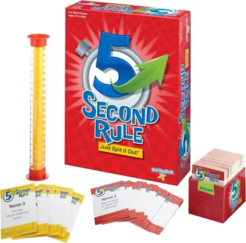 5 Second Rule Relay Family Party Game w/ Prime shipping