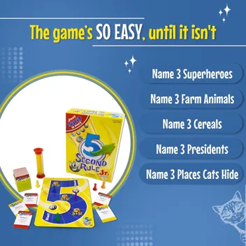 5 Second Rule Relay Family Party Game w/ Prime shipping