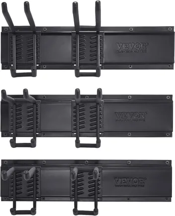 Vevor 48" Wall Mounted Garage Tool Organizer with 6x Adjustable Hooks (Max 300 lbs)