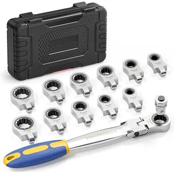 13-Piece 12-in-1 SAE Flex-Head Ratcheting Combination Wrench Set