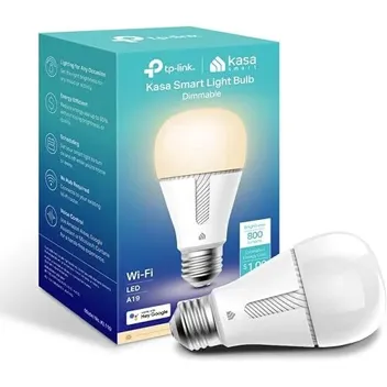 Kasa KL110 A19 Dimmable LED Wi-Fi Smart Light Bulb