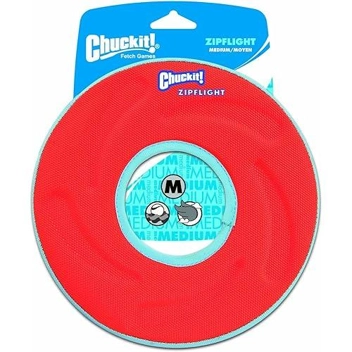 ChuckIt! 8.5" Zipflight Flying Disc Dog Toy (Medium)