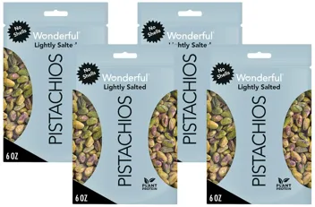 Wonderful Roasted & Salted Pistachios No Shell 6oz Bag