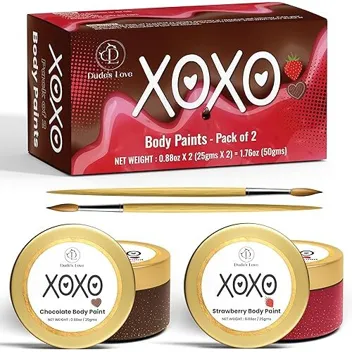 Dude's Love 1.76oz Edible Flavored Body Paints Set