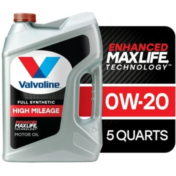 Full Synthetic High Mileage MaxLife 0W-20 Motor Oil (5-Quart)