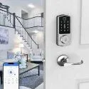 8-in-1 Smart Keyless Electric Door Lock Set with Door Handle