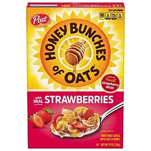 Honey Bunches of Oats with Strawberries Breakfast Cereal