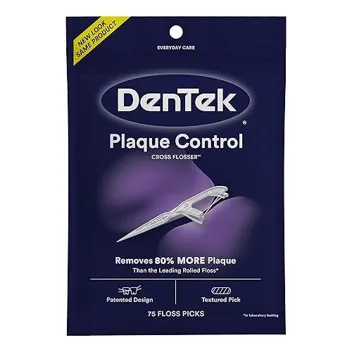 Cross Flosser Plaque Control Floss Picks (75-Count)