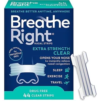 Nasal Strips Extra Strength Clear Nasal Strips (44-Count)