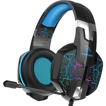 Yinsan Wired RGB Light Over Ear Gaming Headset w/ Mic