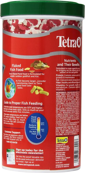 Tetra Pond Flakes Complete Nutrition for Smaller Pond Fish