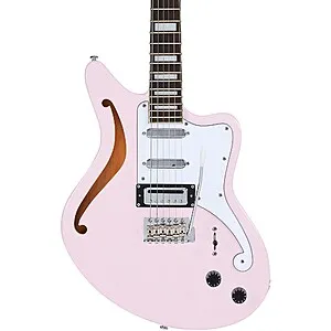 D'Angelico Premier Series Bedford SH Limited-Edition Electric Guitar With Tremolo (Shell Pink)