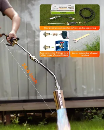 1,200,000-BTU Propane Torch Weed Burner Kit