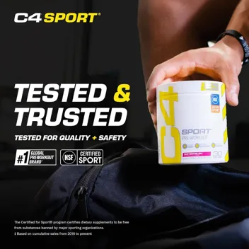 C4 Sport 7.4oz Fruit Punch Pre Workout Powder