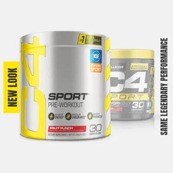 C4 Sport 7.4oz Fruit Punch Pre Workout Powder